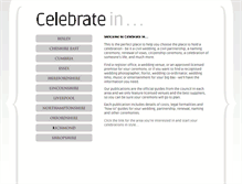 Tablet Screenshot of celebratein.co.uk